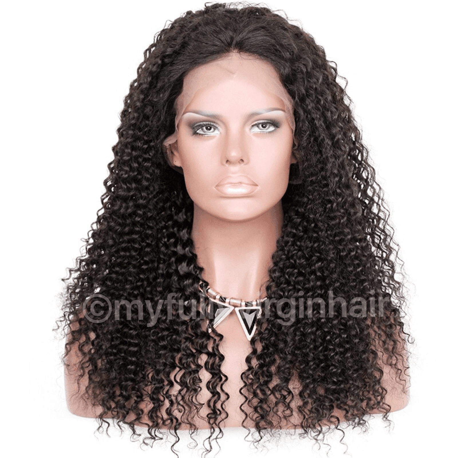 180% Density 6inch Deep Part Kinky Curly Wig Raw Cambodian Hair Aligned Cuticles - Image 1