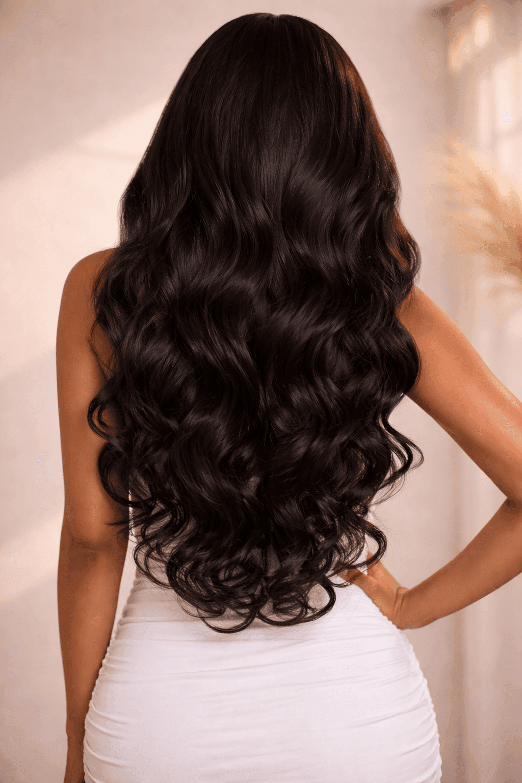 Raw Cambodian Laini Wave 4*4 closure+Bundles Cuticles Aligned - Image 2