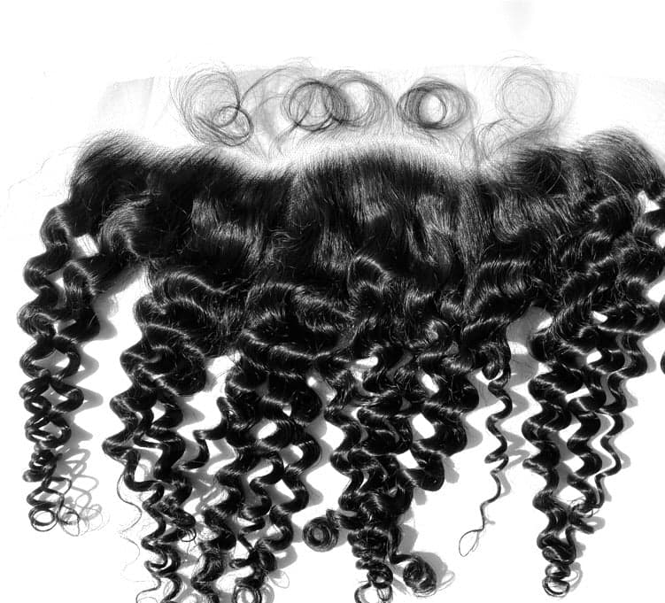 13*4 Bora CurlLace Frontal 100% Raw Cambodian Hair Cuticle Aligned - Image 3