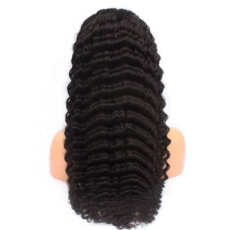 Raw Cambodian Deep Wave  13*4  Wig 180% Density Aligned Cuticles - Image 1