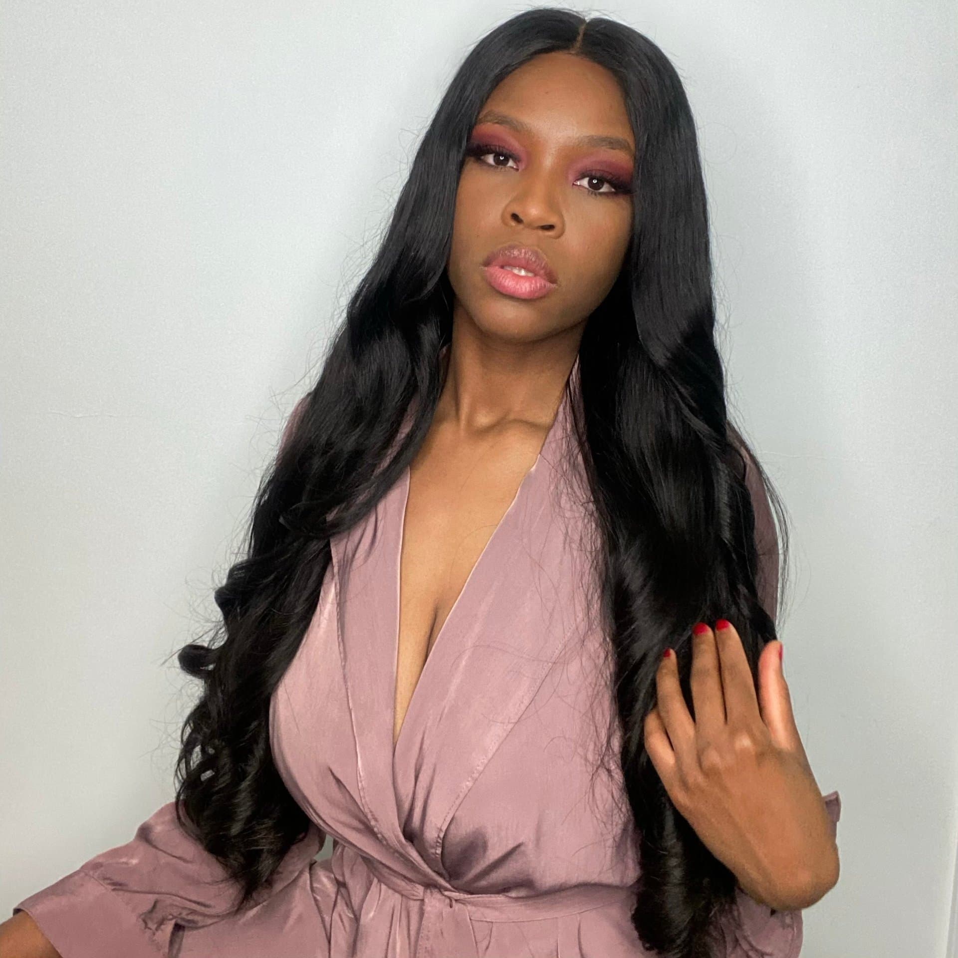 Raw Cambodian Silky Straight 5*5 HD Illusion closure+Bundles Cuticles Aligned - Image 4