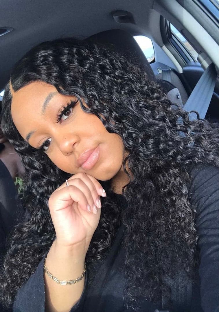 Raw Myanmar Curly  13*4  Wig 180% Density Aligned Cuticles - Image 1