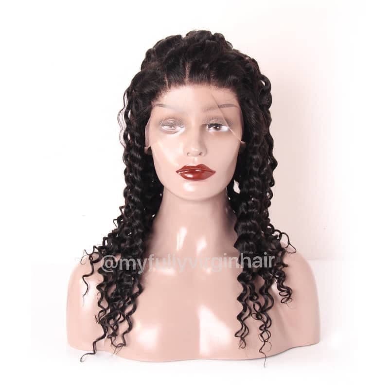 5*5 Raw Cambodian Curly Wig 180% Density Aligned Cuticles - Image 1