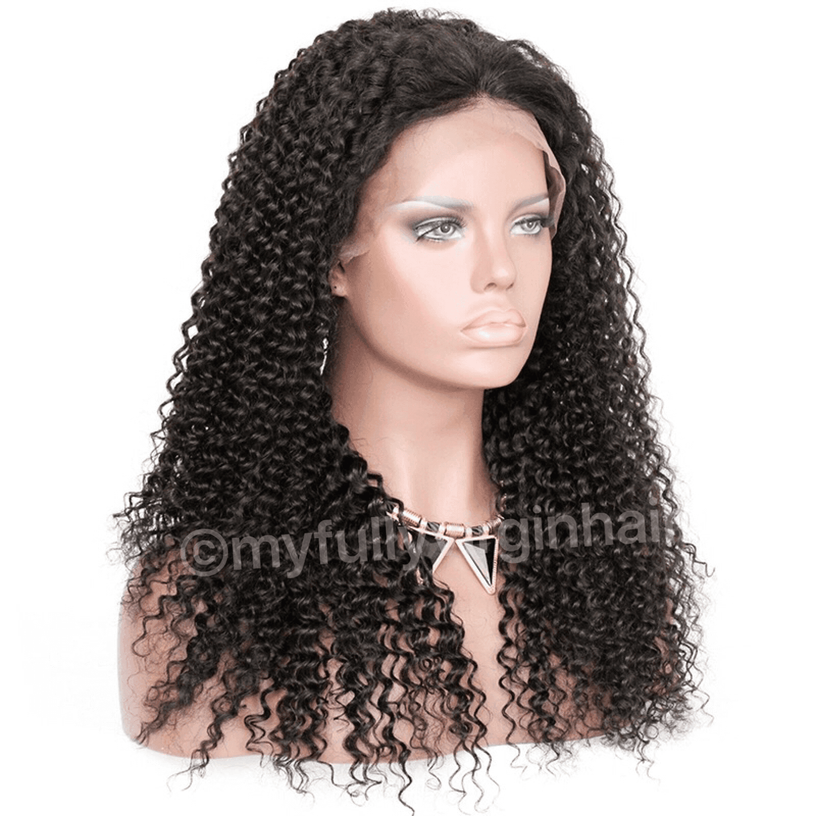 180% Density 6inch Deep Part Kinky Curly Wig Raw Mongolian Hair Aligned Cuticles - Image 2