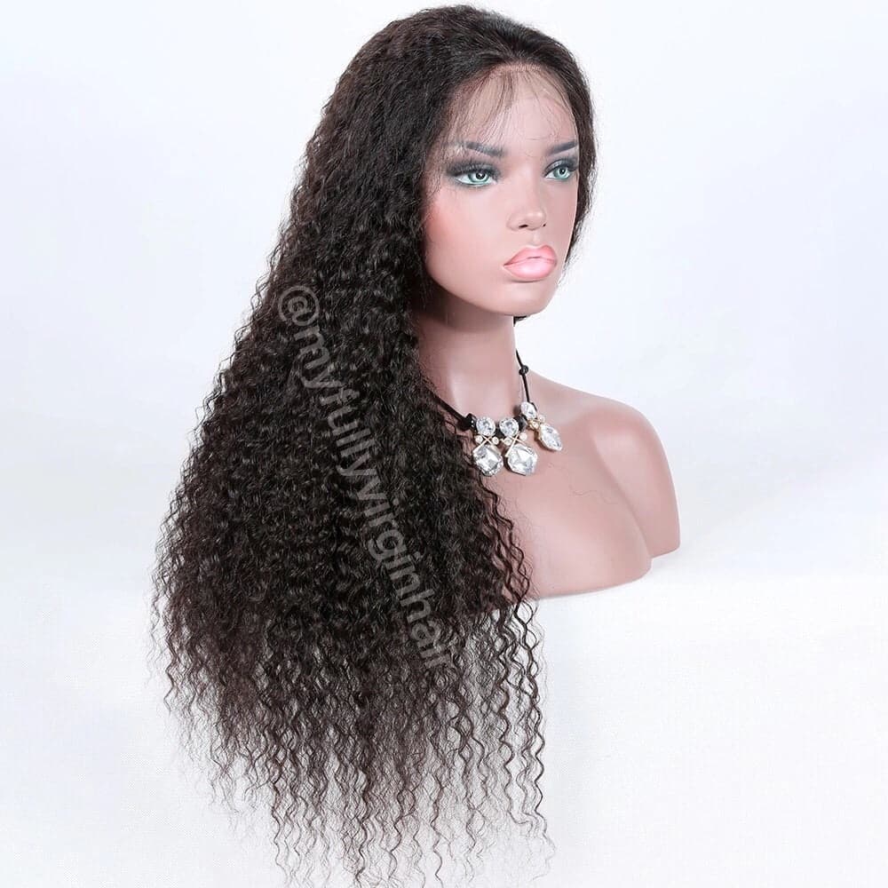 180% Density 6inch Deep Part Curly Wig Raw Myanmar Hair Aligned Cuticles - Image 3