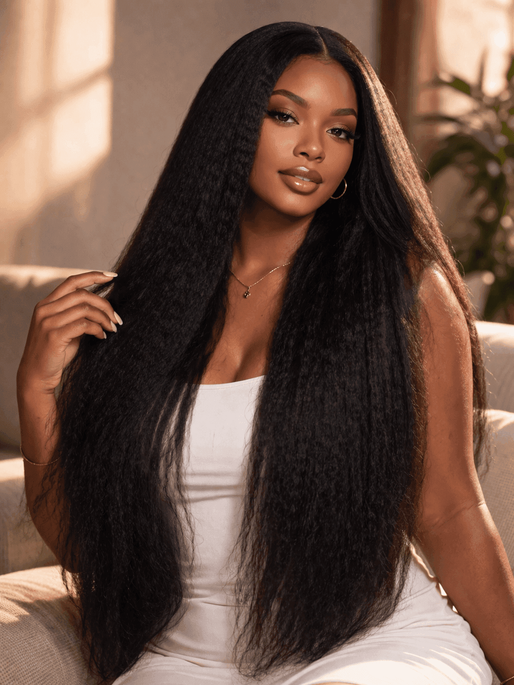 13*4 Lace Frontal 100% Raw Cambodian Ebony Hair Cuticle Aligned - Image 1